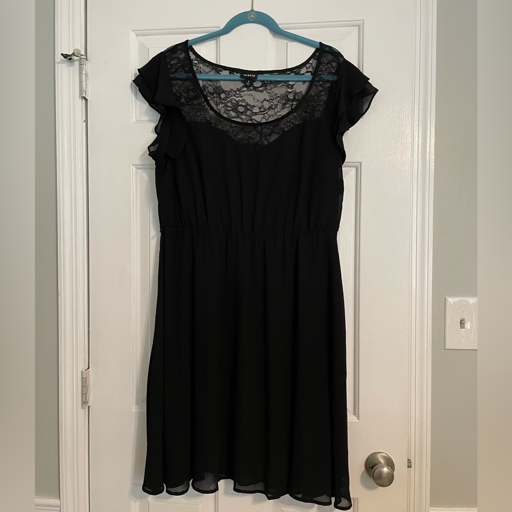 Beautiful Black Cocktail Dress - Torrid - Like New